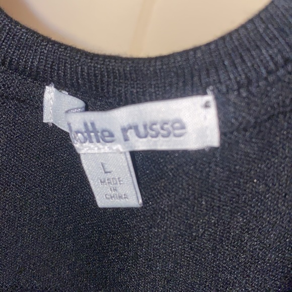 Charlotte Russe Black Large Low Backless Midi Dress - Picture 2 of 7